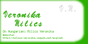 veronika milics business card